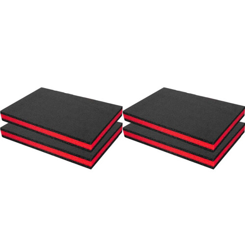 4PCS Customizable EPE Foam Sheets for Toolbox Organization, Shock-Absorbing Protection 400x300x25mm