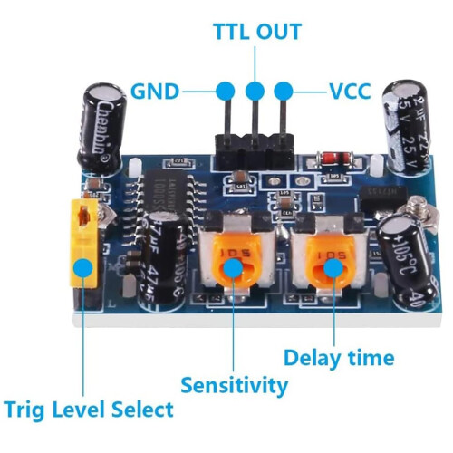 HCSR501 PIR Motion Sensor Module 3 Pack, Smart Human Infrared Detector for Arduino with Adjustable Sensitivity 1