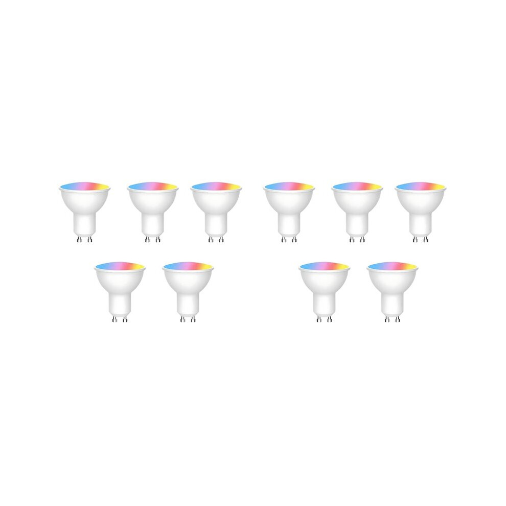 10Pcs Tuya Wifi Gu10 Led Bulb Dimmable 6W 220V Life App Control Spot Bulb Works With Alexa Light