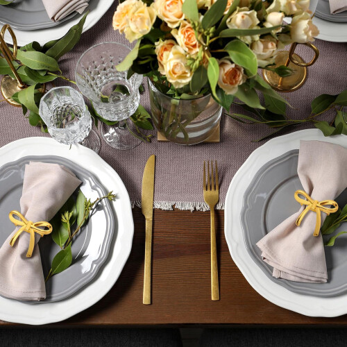 12Pcs Multifunctional Bows Design Napkin Rings Practical-GD 2