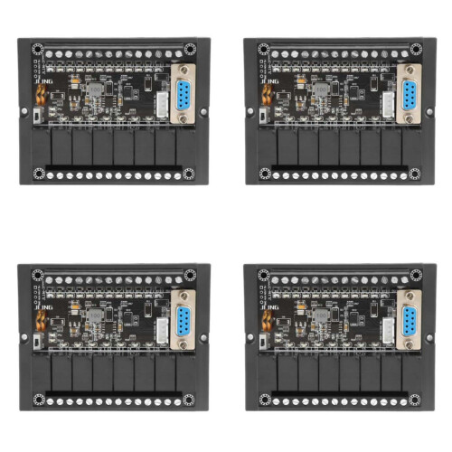4X Motorcontroller PLC Programmeerbare Controller FX1N NAAR 20MR Programmeerbare Relaisvertragingsmodule met Shell-Motorregelaar 1