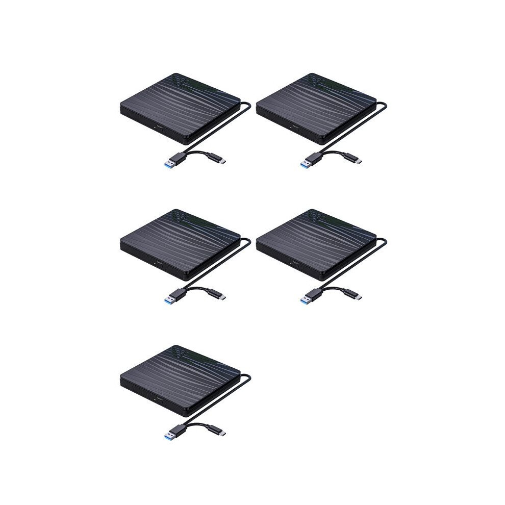 5X External Cd/Dvd Drive Usb 3.0 & Type-C Portable Cd Dvd +/-Rw Burner Optical Drive Reader Writer Dvd Player 6031417497569