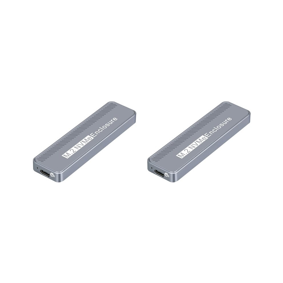 2X M.2 Nvme Ssd Enclosure Usb3.2 20Gbps Type-C Ssd Enclosure For 2230/2242/2260/2280 Nvme Ssd M Key External Case Box 4712048815657