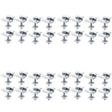 32Pack Wsporniki Montażowe do Paneli Słonecznych, Zaciski Końcowe do Paneli Słonecznych, Zaciski Środkowe, do Modułu Fotowoltaicznego do Paneli