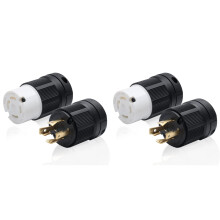 2X 30A Locking Plug/Connector for Generator,NEMA L14-30P & L14-30C,125/250V 3 Pole 4 Wire Grounding Electrical