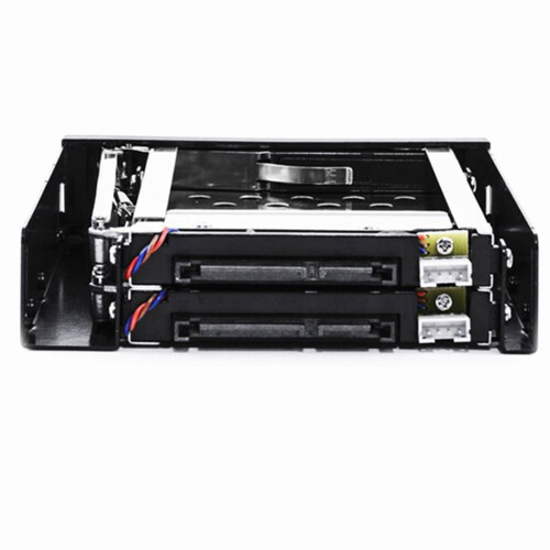 3Conjunto Bandeja para Unidade de Disquete de 2,5 Polegadas Unidade de Disco  de 2 Baias para HDD / SSD Caixa de Extração de Gabinete de Disco 2