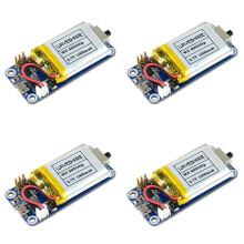 4X Waveshare USV-Modul für Raspberry Pi Zero-Netzteil mit Batterie das USV-Netzteilmodul Unterstützt das Laden und Entladen