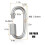 60Pcs Carabiner M6 Quick Link 6mm Chain Link, Galvanized Iron Chain Connector Heavy Duty Quick Link 7