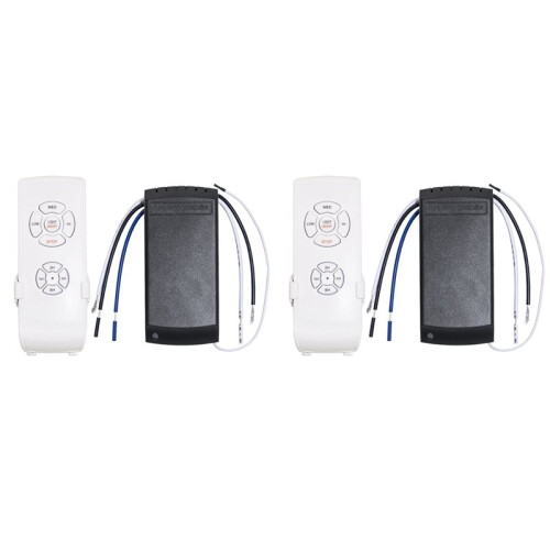 2X Universal Ceiling Fan Lamp Remote Control Kit Adjusted Wind Speed Transmitter Receiver Timing Control  110V