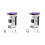 2pcs Microscópio de Mão 1000X para Crianças 4K 2.0 Polegadas Tela Microscópios Digitais de Bolso Recarregáveis Lentes de Aumento Microscópio 1