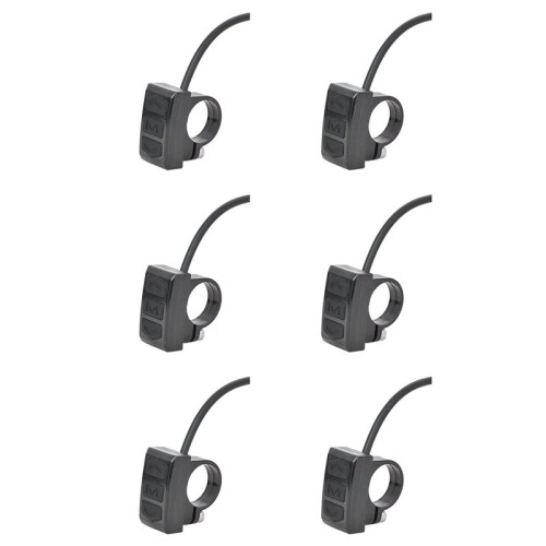 6X Electric Bicycle  Control Button Handlebar Mount Split Meter Switches Button for LCD Meter E-Bike Accessories 1