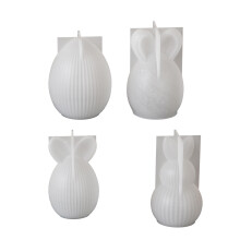 Moules en Silicone pour bougies de pâques, œufs de lapin-UN