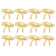 12Pcs Golden Alloy Napkin Rings Add Fashion To Dinner-GD