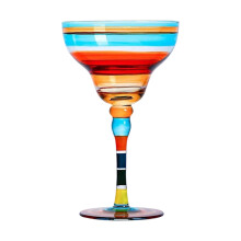 Exotic Pattern Drinking Cup Hand Painted-Color stripes