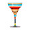 Exotic Pattern Drinking Cup Hand Painted-Color stripes 1