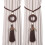 Hand Woven Curtain Tiebacks Decorative Handmade Tie-Dark brown 1