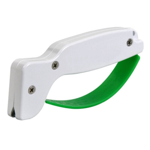4X Tool Sharpener, Sharpening Knives, Cleavers, Axes, Machetes, Serrated Blades, Double  Cutting Blade Sharpener 1