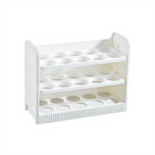 Efficient Eggs Organizers With Individual Slot Prevents-White 3
