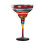 Artistic Hand Painted Drinking Glasses for Margarita-True red 1
