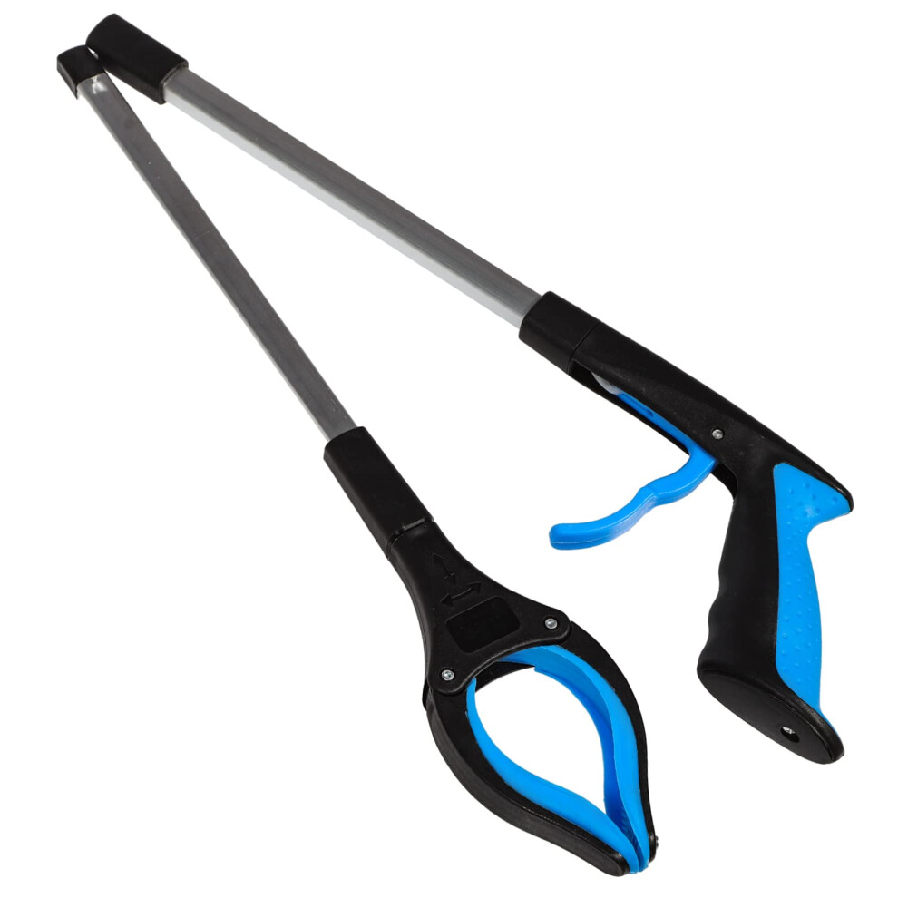 Folding Trash Grabber Tool with Ergonomic Grip and Extended Reach for  Shelves and Tight Spaces