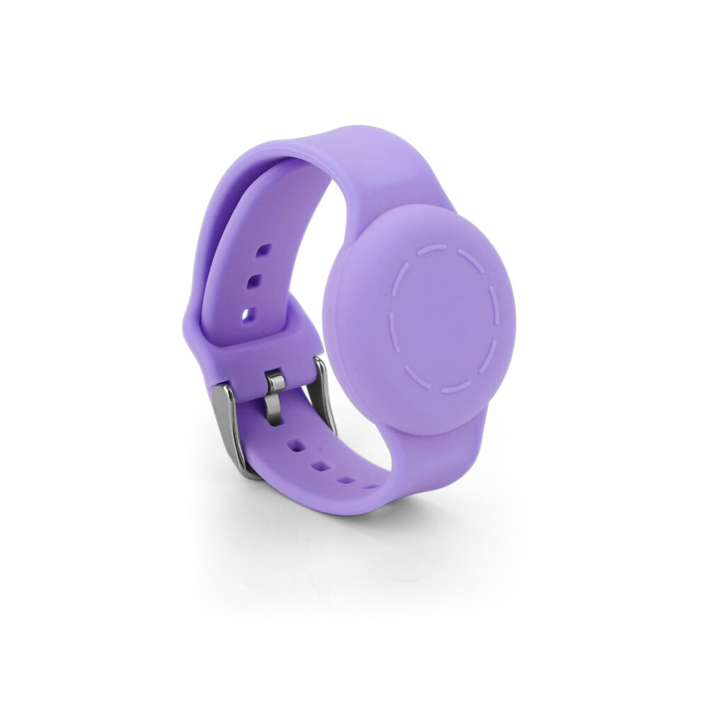 Waterproof Silicone Wristband For Airtag For Kids, Adjustable Child Bracelet For Secure Gps Tracking ( Purple) Dark/Purple 9771547471479