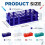 4 Pezzi Supporto per Provette In Plastica Supporto per Provette Supporto per Provette Staccabile per Provette da 16 mm 40 Fori 7