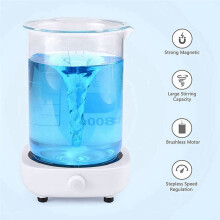 Magnetic Stirrer Lab Stir Mixer Portable Stirrer Plate 2L 4000RPM for Laboratory W/USB Cable