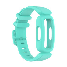 Waterproof Soft Silicone Replacement Strap Lake Blue Durable Wristband for Fitbit Ace 3 Kids Band