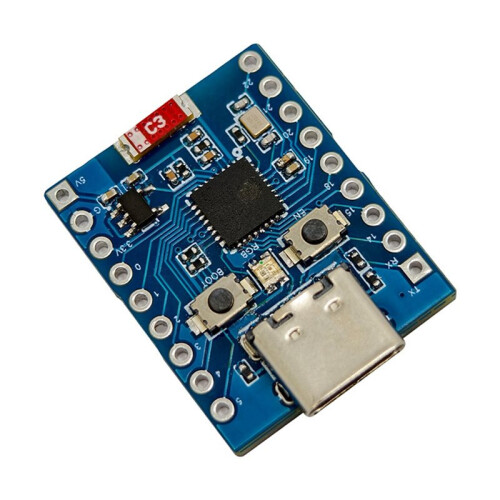 3X ESP32C6-TINY SuperMini Microcontroller Development Board Support WIFI  with Onboard WS2812 ESP32-C6FH4 1