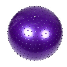 Inflatable Sensory Massage Ball with Adjustable Firmness and Tactile Surface for Balance Training Purple