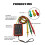 2X 60V-600V AC Three Phase Rotation Indicator Meter Phase Sequence Tester LED Buzzer with Portable Pouch 9