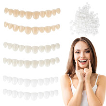 Temporary Tooth Kit with Moldable Fake Teeth for Missing or Broken Tooth, Natural Look, Reusable