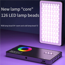 3X RGB LED Video Fill Light 4000Mah Battery Rechargeable Video Light Used for Photography Video Live Fill
