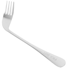 Adaptive Eating Utensil Angled Fork for Seniors Ergonomic Comfortable Grip Silverware for Daily Use