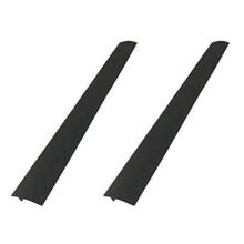 2X Silikon-Herdraumabdeckungen, Hitzebeständiger Ofenraumfüller Dichtet Den Raum Zwischen Herdplatte und Arbeitsplatte Ab, Schwarz