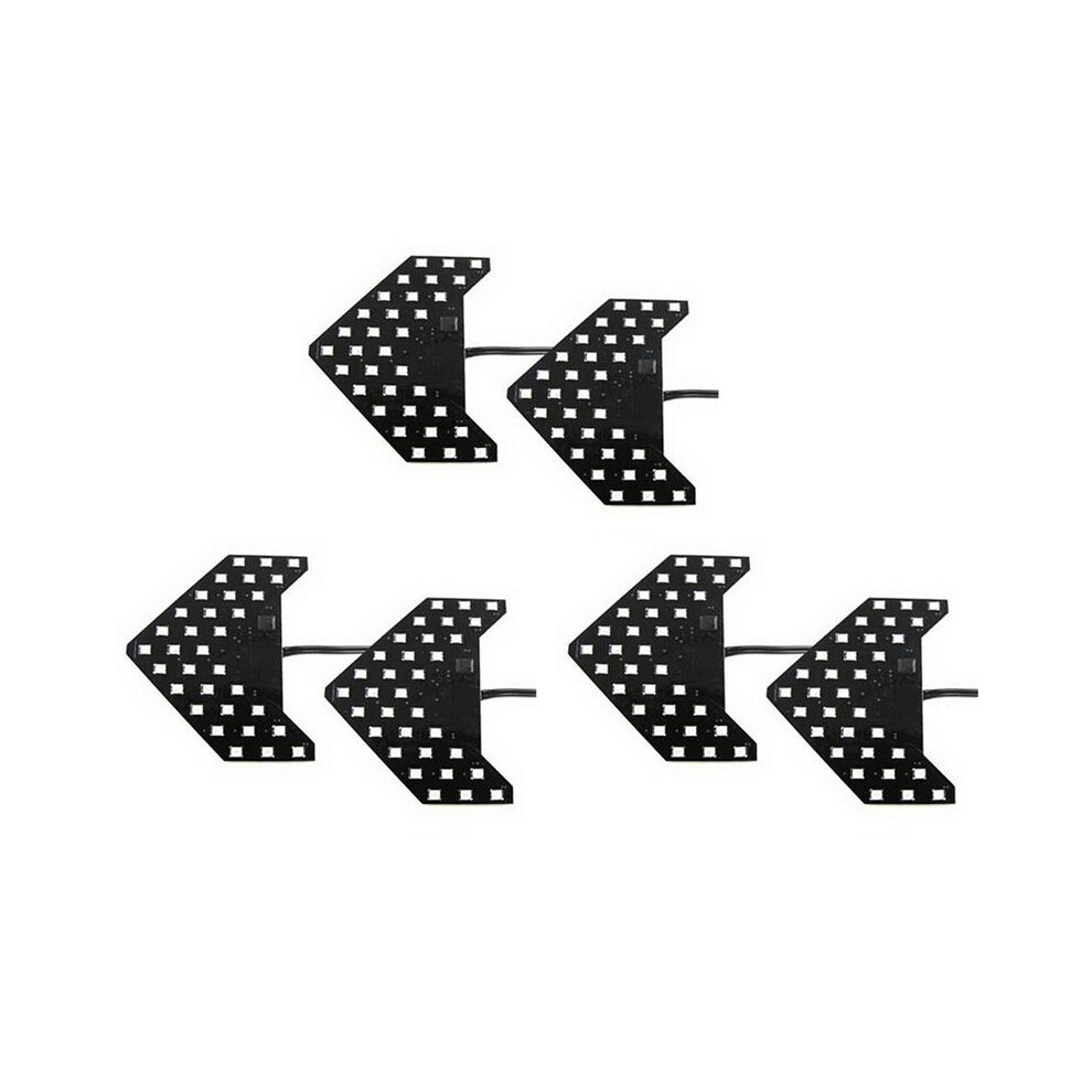 6Pcs 33-Smd Sequential Led Arrows For Car Side Mirror Turn Signal Lights Amber/Yellow 4711324311630