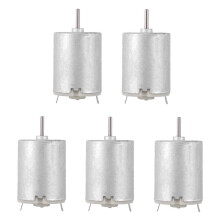 5X 8000RPM 9V 68mA Motor de Cilindrico Magnetico de Alto Par Plata