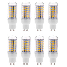 8X GU10 10W 5730 SMD 69 LED Bulbs LED Corn Light LED Lamp Saving 360 Degree 200-240V Warm White