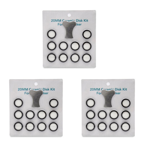 33Pcs Mist Maker Maintenance Kit, Ceramic Disk Ceramic Disk Key Replacement Parts Kits for Fog Machine