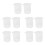 Kitchen Lab Graduated Beaker Clear Plastic Measuring Cup Thicken with Cap Measuring Jug 200mL 10pcs 1