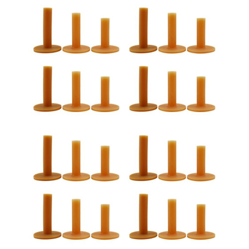 24 Piece  Tees Coffee Durable Tee Driving Range 60/ 70/ 80 mm