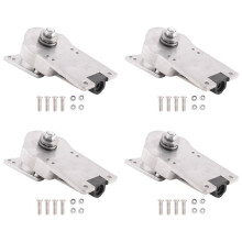 4X Arrival Surf Skate Trucks Alloy 7-Inch Land Surfboard Skateboard Bracket Base Black C7 Bridge Spring Bracket,Silver