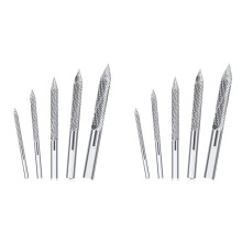 10 Pack Tire Bit Multi Sizes Tire Repair Carbide Burr Drill Bit Tire Patches Plug Cutters Wire Cutter Reamer Drill