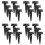 24 PCS 4 Inch T-Strap Hinges Rustic Gate Strap Hinge Rustproof Gate Door Black Hinges for Windows, Fence and Barn Gates 1