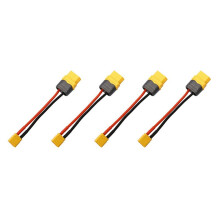 4X RC Battery Cable Amass XT60 to XT30 T-Plug Connector Male Female Connector Plug with 16AWG Silicone Wire 100mm