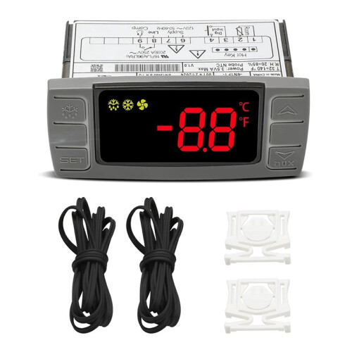3X for Dixell XR02CX-4N1F1 Temperature Controller, Replace for Dixell Temperature Controller for Refrigerators/Freezer 1