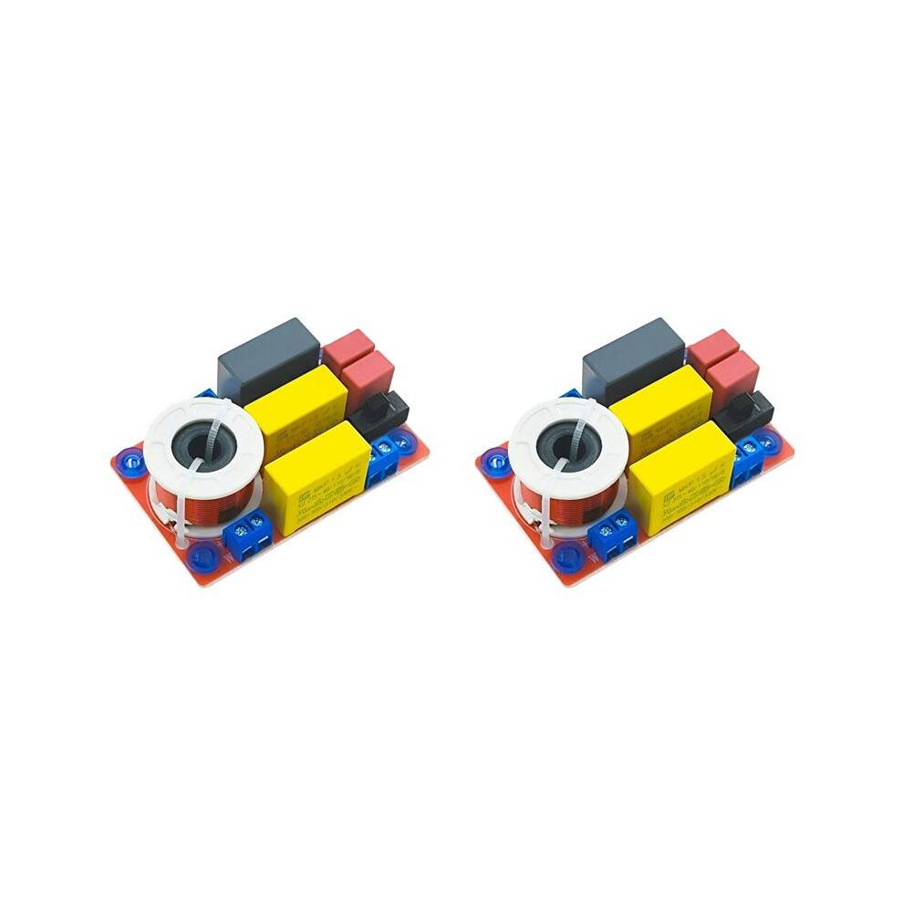2X 2 Way Audio Speaker 100W Crossover Treble Bass Module Audio Speaker Frequency Divider Adjust Bookshelf Speaker Filter 6031213612517