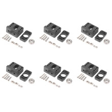 6X Oś z Blok MocująCy ŚRuba PociąGowa Blok Aluminiowy 3D ŚRuba PociąGowa Drukarki Mocowanie MocująCe do CR-10 3 Uchwyt ŁOżYska PręTa z
