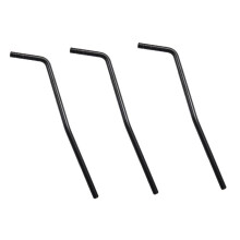 3X Direct Insertion Style Electric Guitar Tremolo Arm Whammy Bar - Chrome - Black / Insert Part Diameter 6mm
