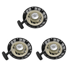 3X Black Rewind Pull   Fit for  GX160 GX200 5.5HP 6.5HP Grass Trimmer Lawn Mower Chainsaw